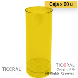 VASO TUBO AMARILLO X 60